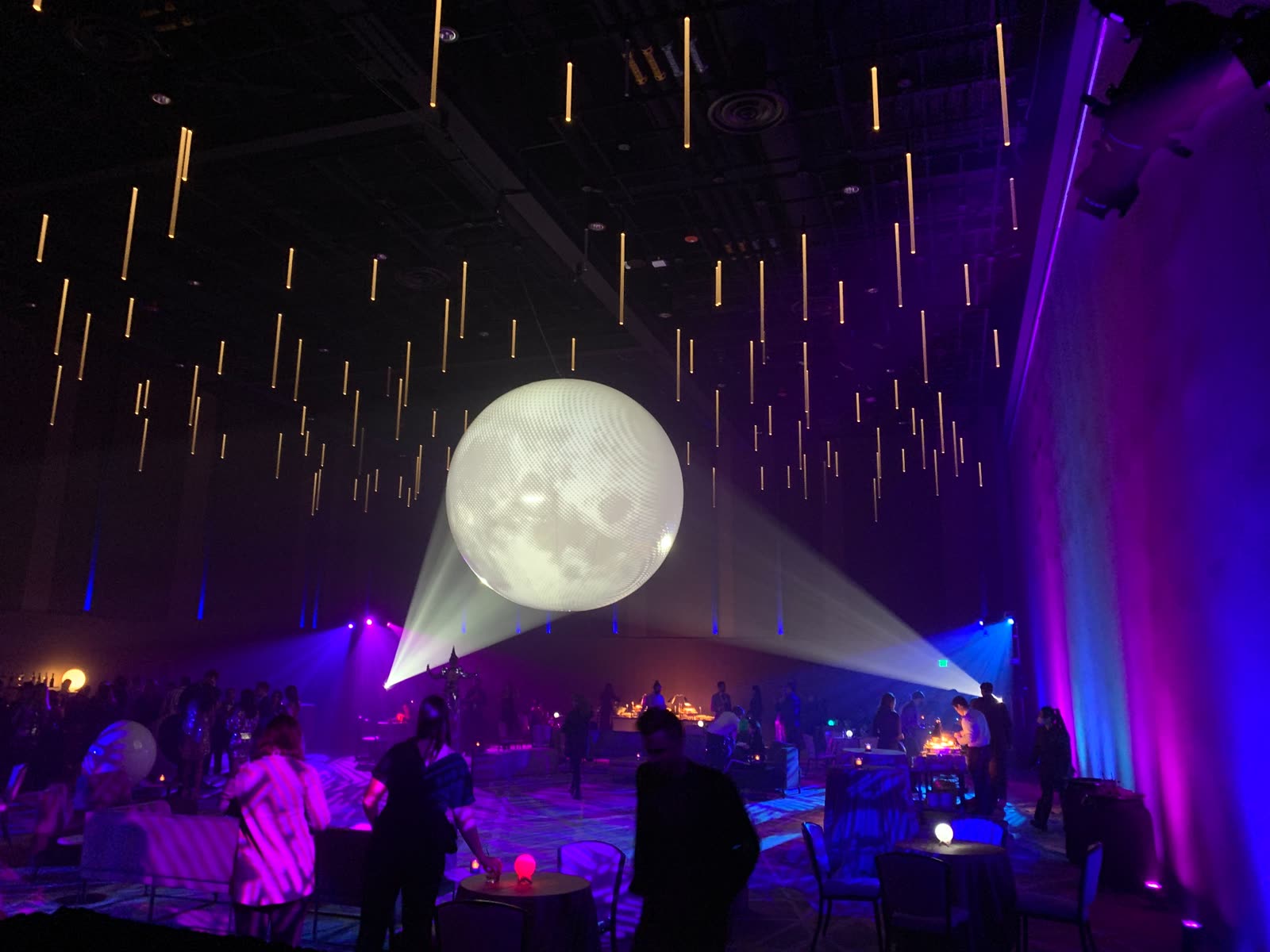 Mapped moon sphere at Hyatt Seattle