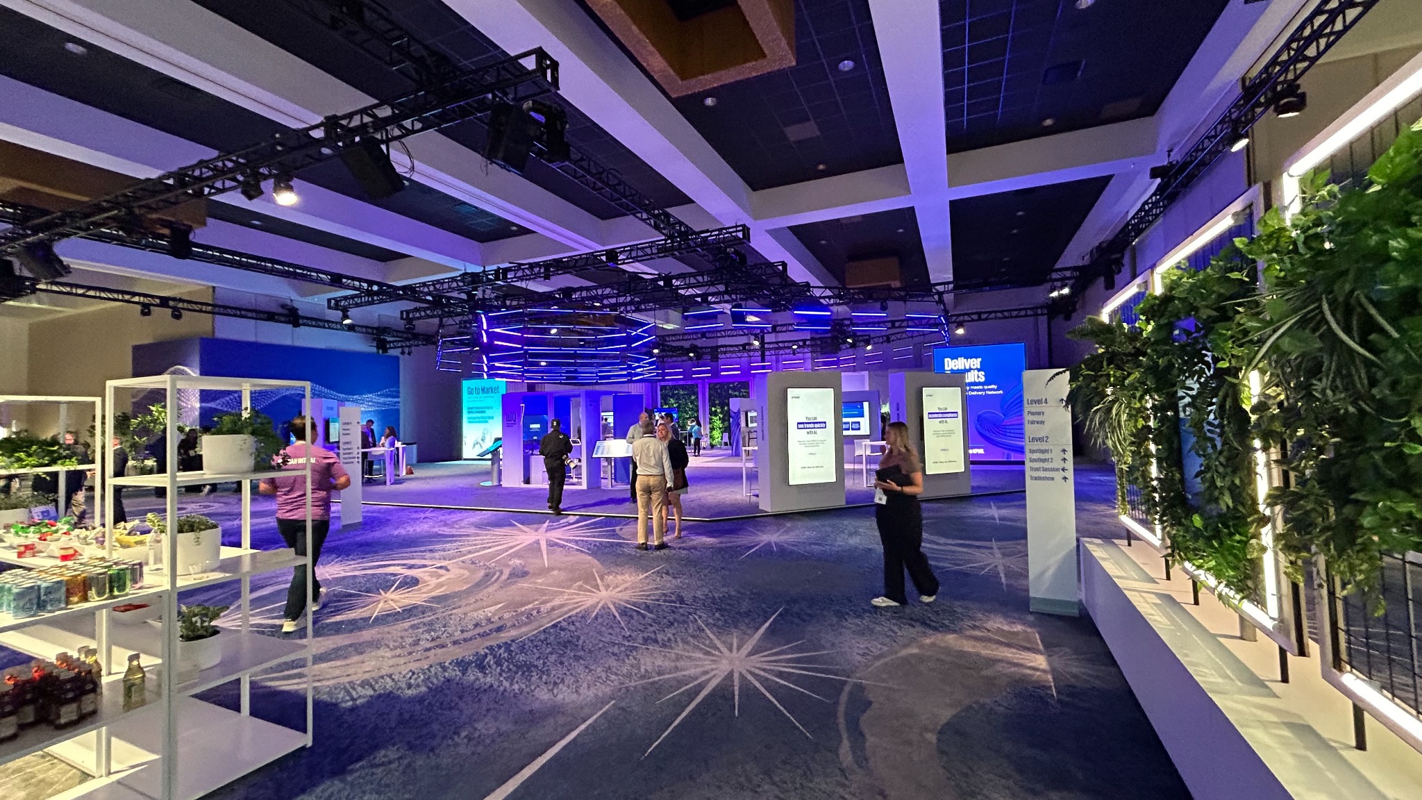 KPMG Los Angeles finished experiential floor